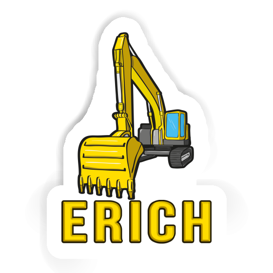 Excavator Sticker Erich Laptop Image