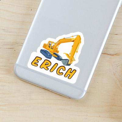 Sticker Excavator Erich Laptop Image