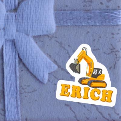 Erich Sticker Excavator Laptop Image