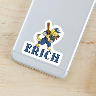 Sticker Baseball Dog Erich Notebook Image