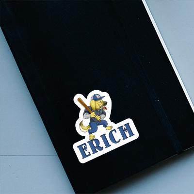 Autocollant Erich Baseball-Chien Notebook Image