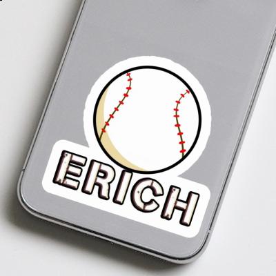 Baseball Autocollant Erich Laptop Image