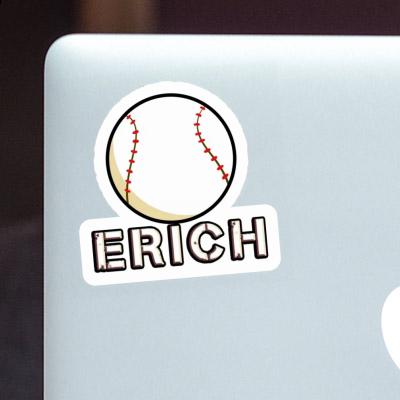 Erich Aufkleber Baseball Laptop Image