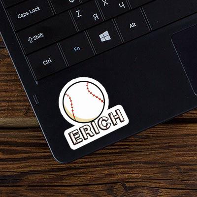 Baseball Autocollant Erich Laptop Image