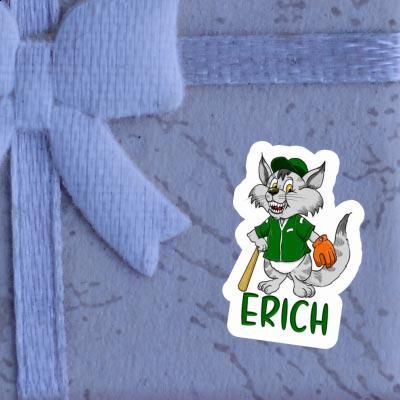 Aufkleber Erich Baseball-Katze Image