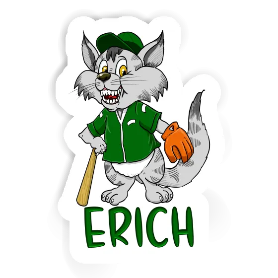 Erich Autocollant Chat de baseball Gift package Image