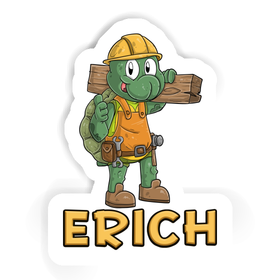 Erich Sticker Construction worker Laptop Image