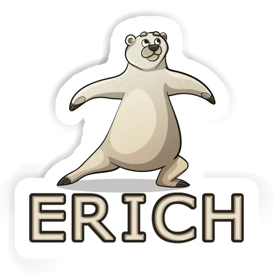 Sticker Erich Yoga Bear Notebook Image