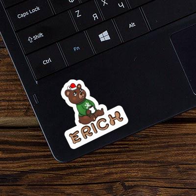 Erich Sticker Christmas Bear Laptop Image