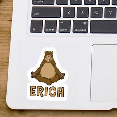 Erich Sticker Yoga Bear Image