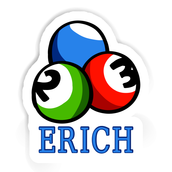 Sticker Erich Billiard Ball Notebook Image