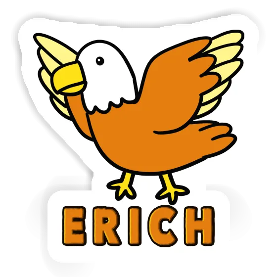 Oiseau Autocollant Erich Notebook Image