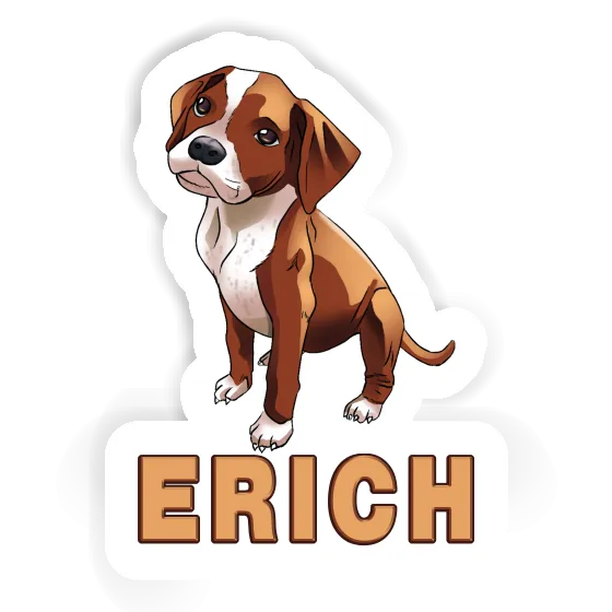 Sticker Erich Boxer Dog Notebook Image