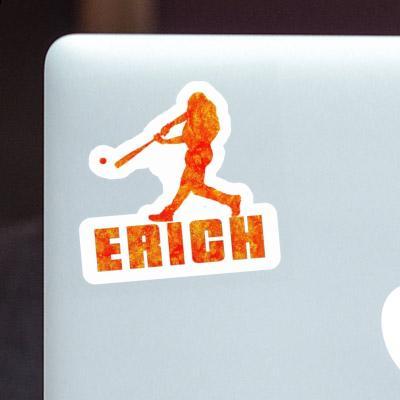 Baseball Player Sticker Erich Laptop Image