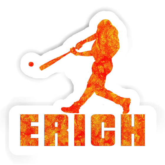 Baseball Player Sticker Erich Notebook Image