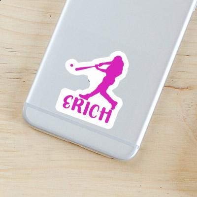 Erich Sticker Baseball Player Laptop Image