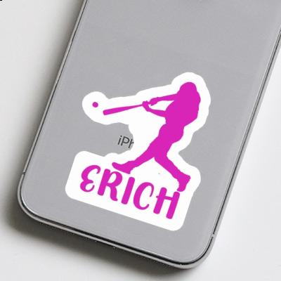 Erich Sticker Baseball Player Laptop Image