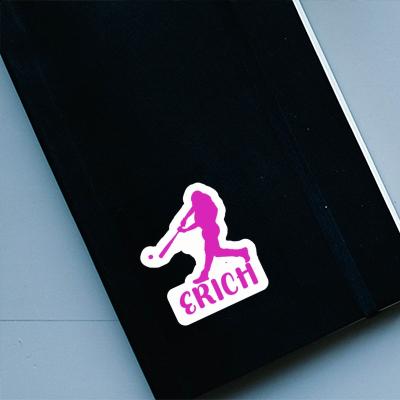 Erich Sticker Baseball Player Gift package Image