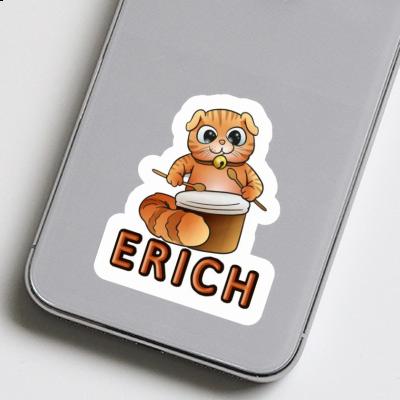 Erich Sticker Trommler-Katze Laptop Image