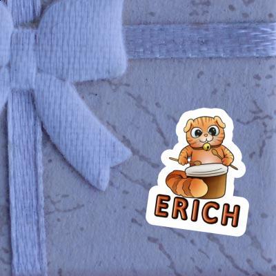 Erich Sticker Trommler-Katze Notebook Image