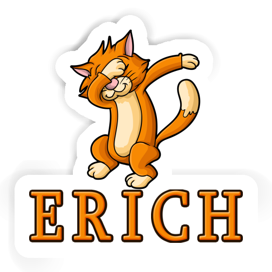 Sticker Dabbing Cat Erich Notebook Image