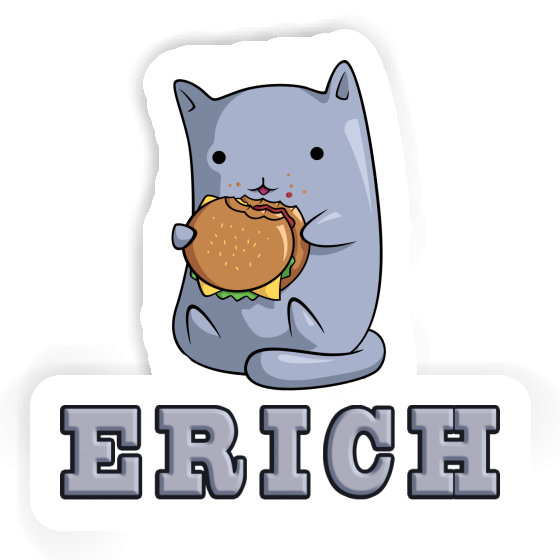 Sticker Hamburger-Katze Erich Image