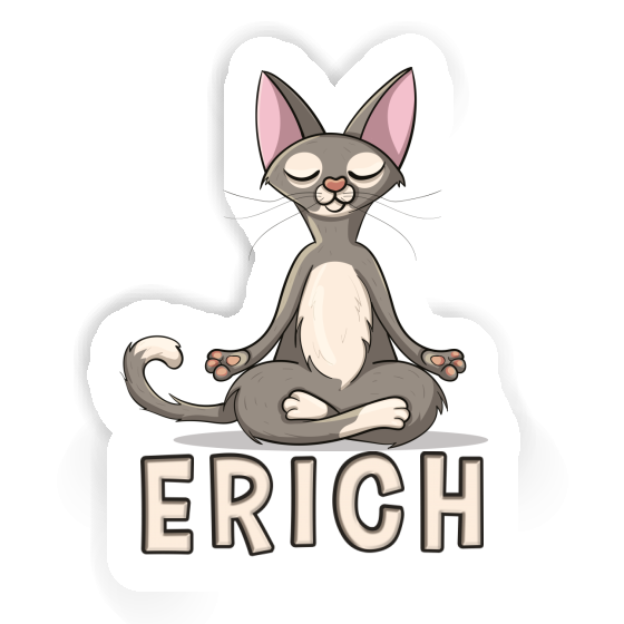 Chat de yoga Autocollant Erich Gift package Image