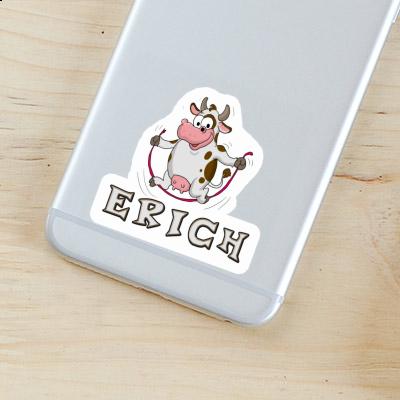 Sticker Erich Skipping Ropes Cow Laptop Image