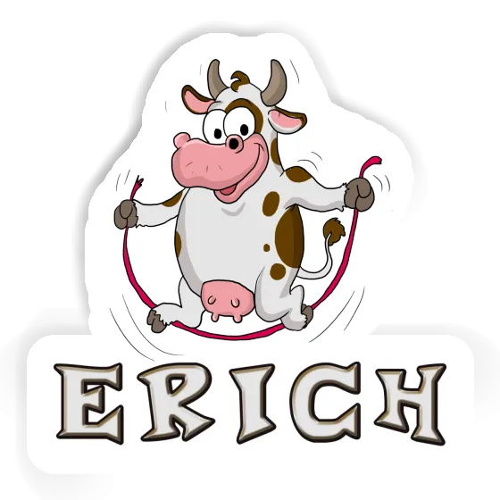 Sticker Erich Fitness-Kuh Notebook Image