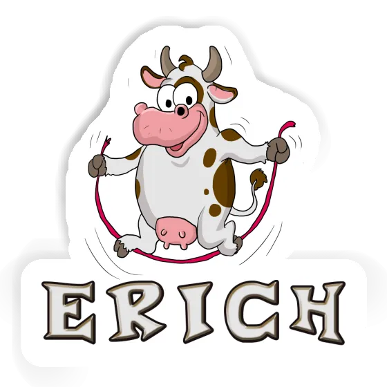 Sticker Erich Skipping Ropes Cow Image