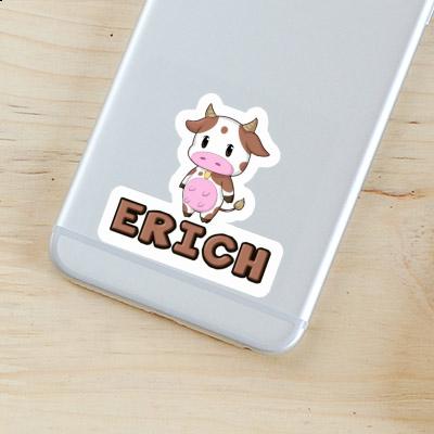 Sticker Erich Cow Laptop Image