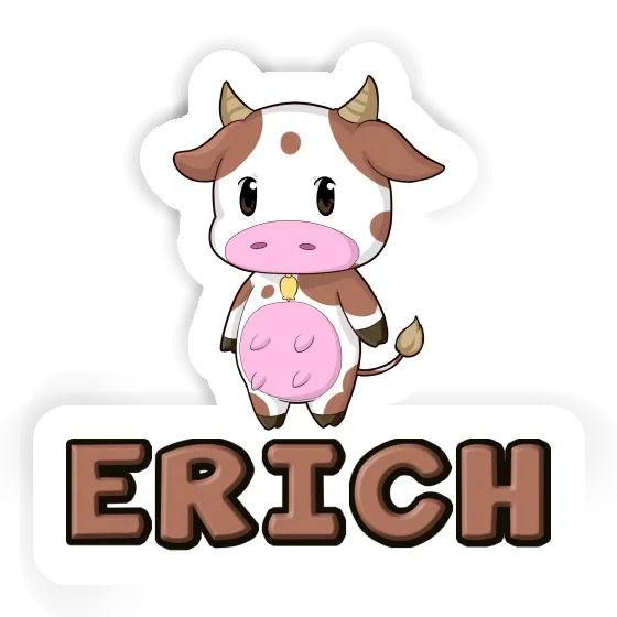 Sticker Erich Cow Laptop Image