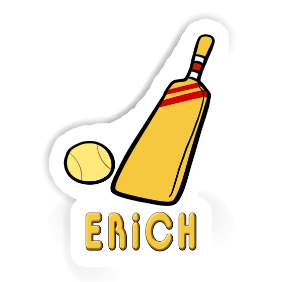Sticker Cricket Bat Erich Laptop Image