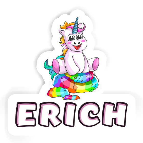 Sticker Baby Unicorn Erich Laptop Image