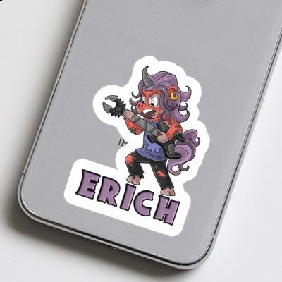 Sticker Rockendes Einhorn Erich Laptop Image