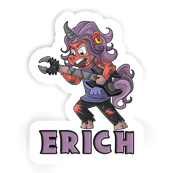Sticker Rockendes Einhorn Erich Gift package Image
