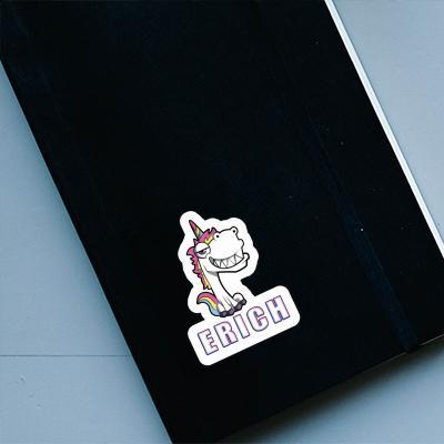 Grinning Unicorn Sticker Erich Laptop Image