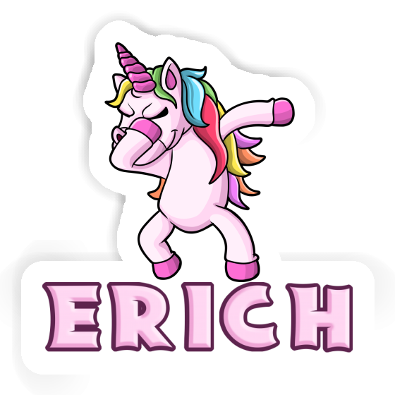 Erich Sticker Dabbing Unicorn Image