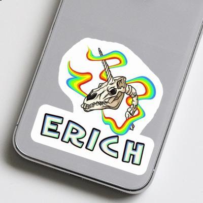 Aufkleber Einhorn-Totenkopf Erich Laptop Image