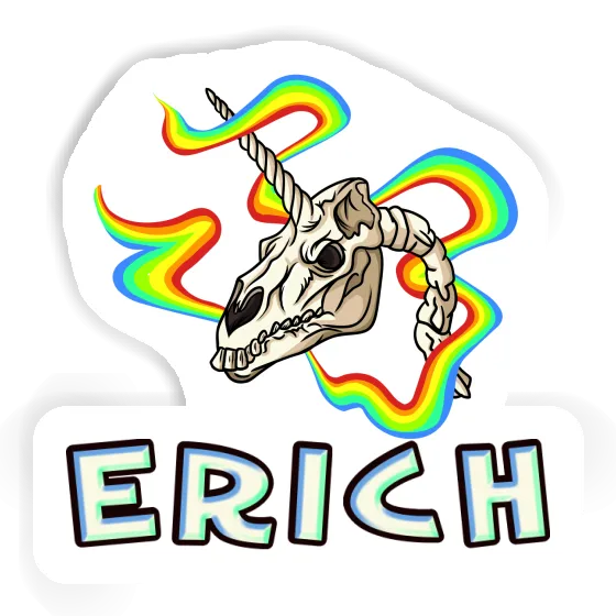 Aufkleber Einhorn-Totenkopf Erich Gift package Image