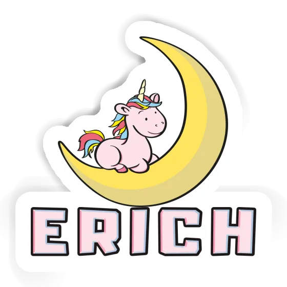 Sticker Moon Unicorn Erich Laptop Image