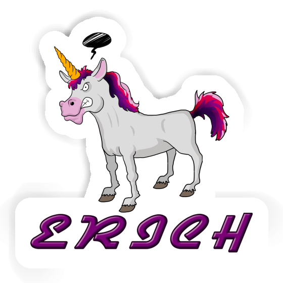 Sticker Erich Angry Unicorn Gift package Image