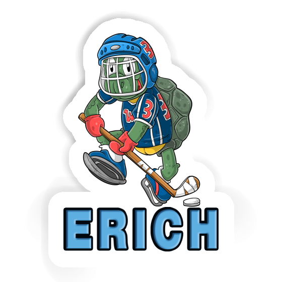 Autocollant Erich Joueur de hockey sur glace Notebook Image