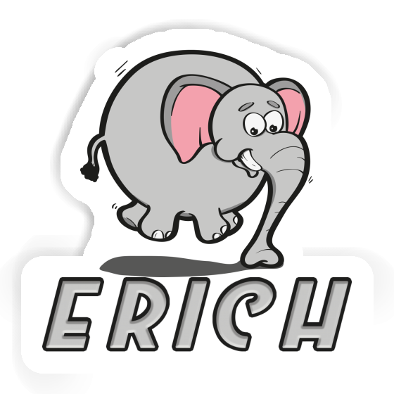Jumping Elephant Sticker Erich Notebook Image