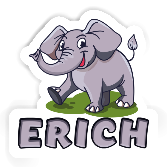 Elefant Aufkleber Erich Notebook Image