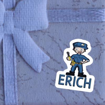 Aufkleber Elektriker Erich Gift package Image