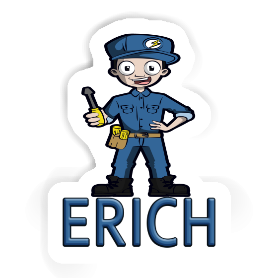 Erich Sticker Electrician Laptop Image