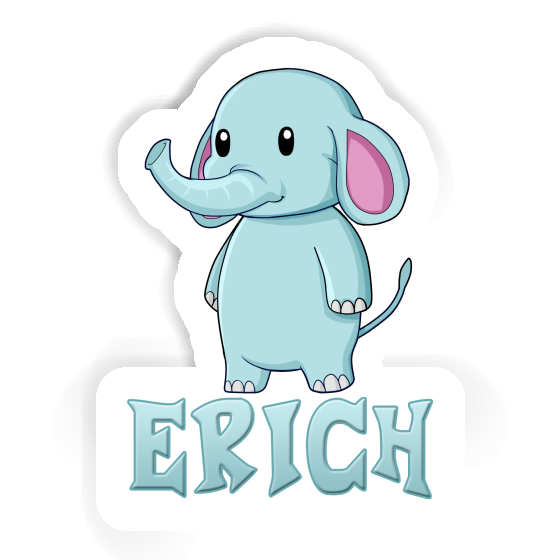 Aufkleber Elefant Erich Gift package Image