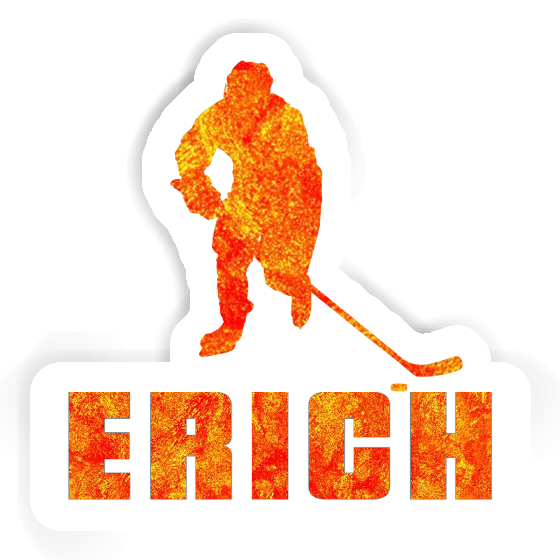 Joueur de hockey Autocollant Erich Notebook Image