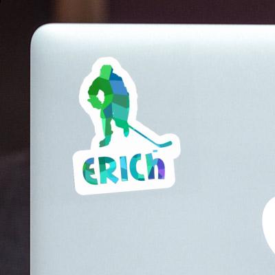 Erich Autocollant Joueur de hockey Laptop Image